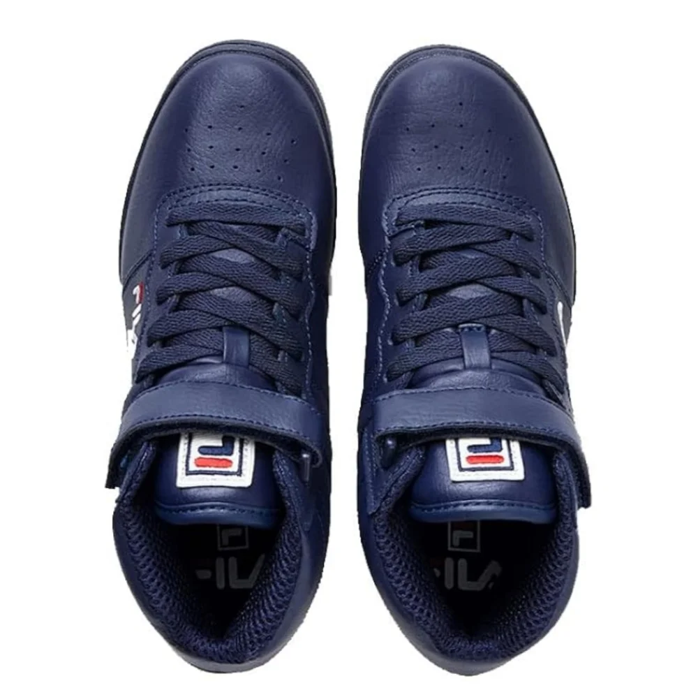 NWB Fila Kid's F-13‎ Outdoor Adjustable Sneaker Navy, White And Red size 3.5